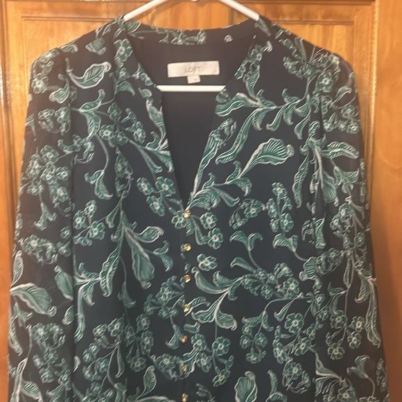 LOFT Floral Tiered Dress - Picture 2 of 7